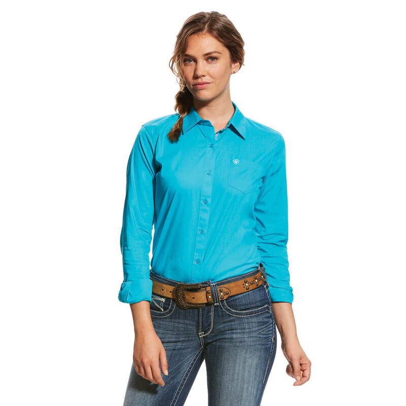 Ariat Hemden Damen - Kirby Stretch Türkis ( IMGVH-6573 )
